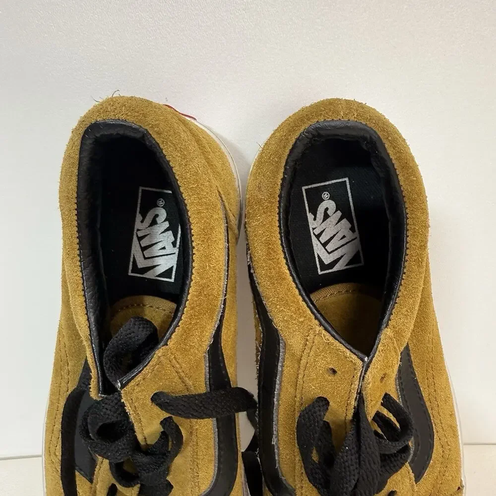 VANS Old Skool Yellow/Gold Suede Canvas UNISEX Kids Size 2.5